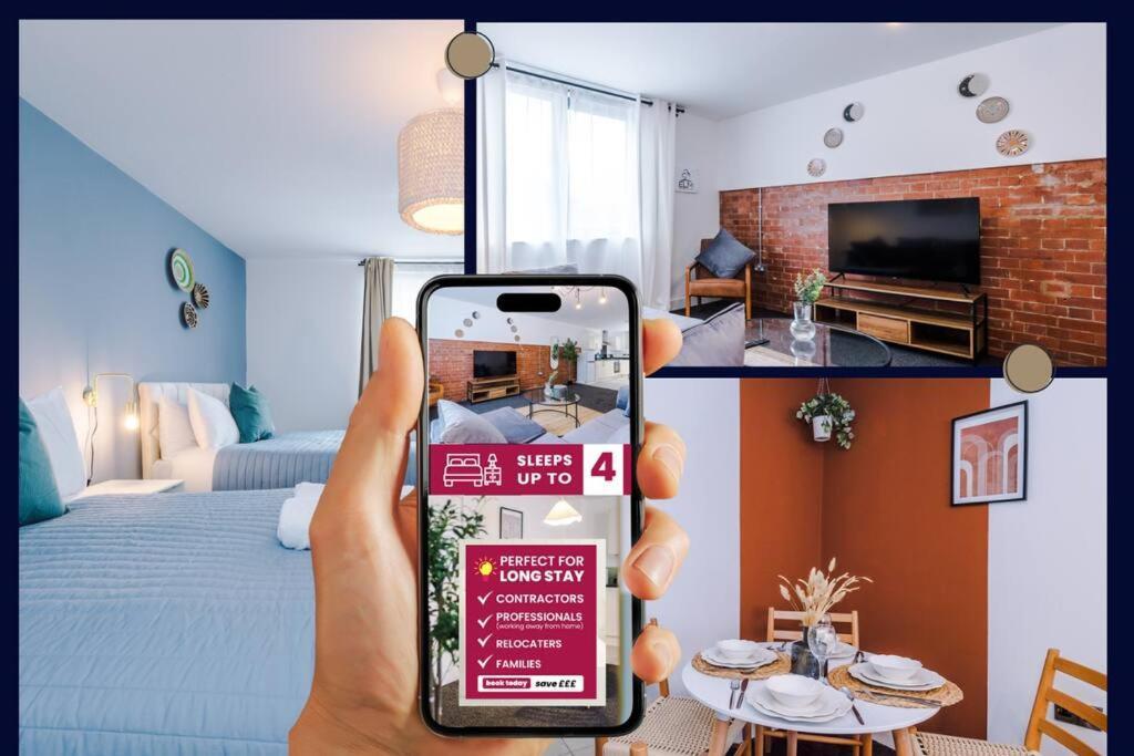 Luxurious 1-bedroom Apartment, Sleeps 4, Free Parking Apartamento Manchester